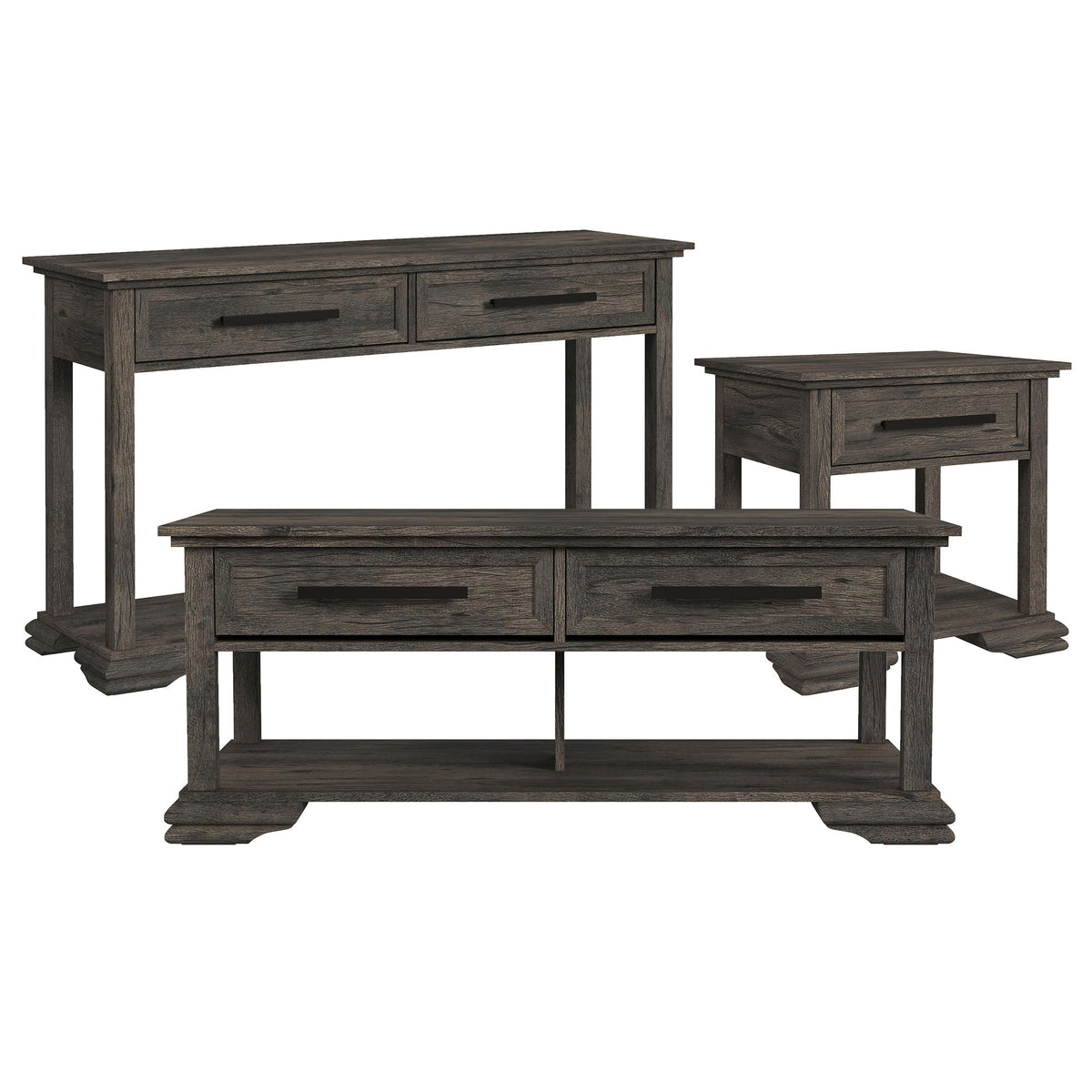 Park Ridge Occasional Table Set in Dark Gray by Elements International, view 3