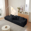 Modular Cloud Sectional Couch With L Shape Chaise, Deep Seat
