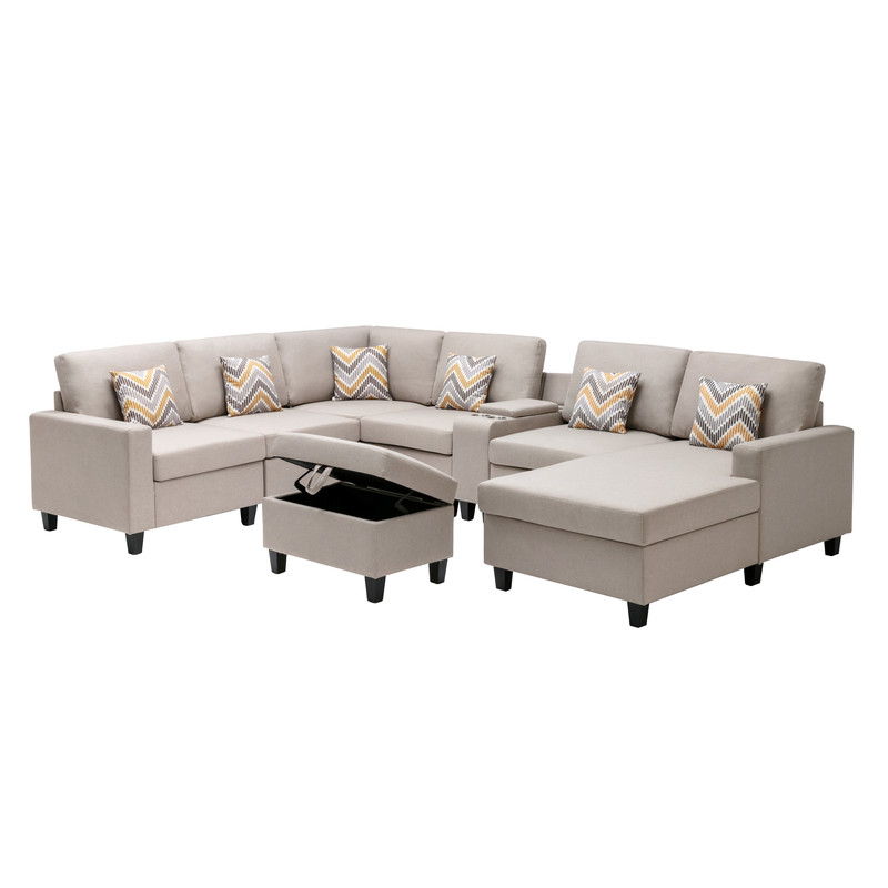 Nolan - 8 Piece Sectional Sofa With Interchangeable Legs