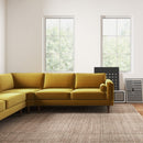 Amber - Velvet Corner Sectional Sofa