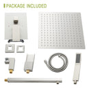 10" Wall Mounted Square Shower System With Rough In Valve