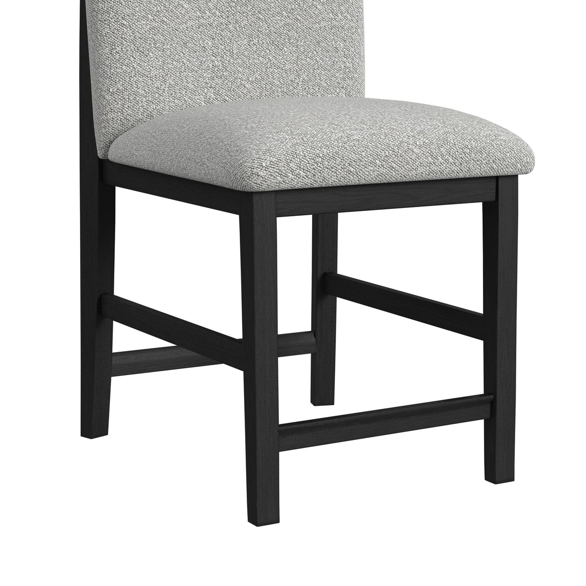 Portland Round Back Counter Stool (Set of 2) in Black / Gray by Elements International, view 9