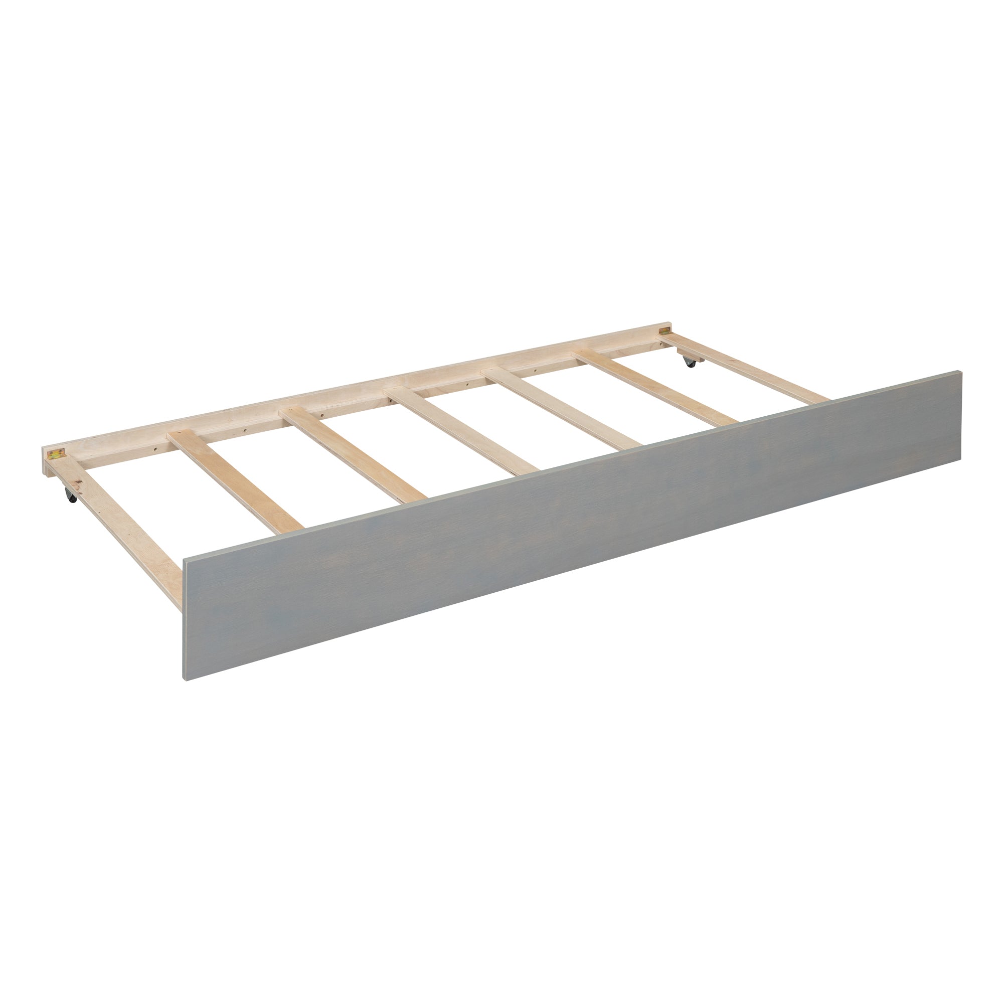 Wood Canopy Bed with Trundle Bed and two Drawers ,Full Size Canopy Platform bed With Support Slats .No Box Spring Needed, Brushed Gray - Atlantic Fine Furniture Melbourne FL