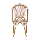 Outdoor Rattan And Aluminum French Bistro Chairs Set