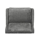 Oversized Textured Fabric Pushback Recliner