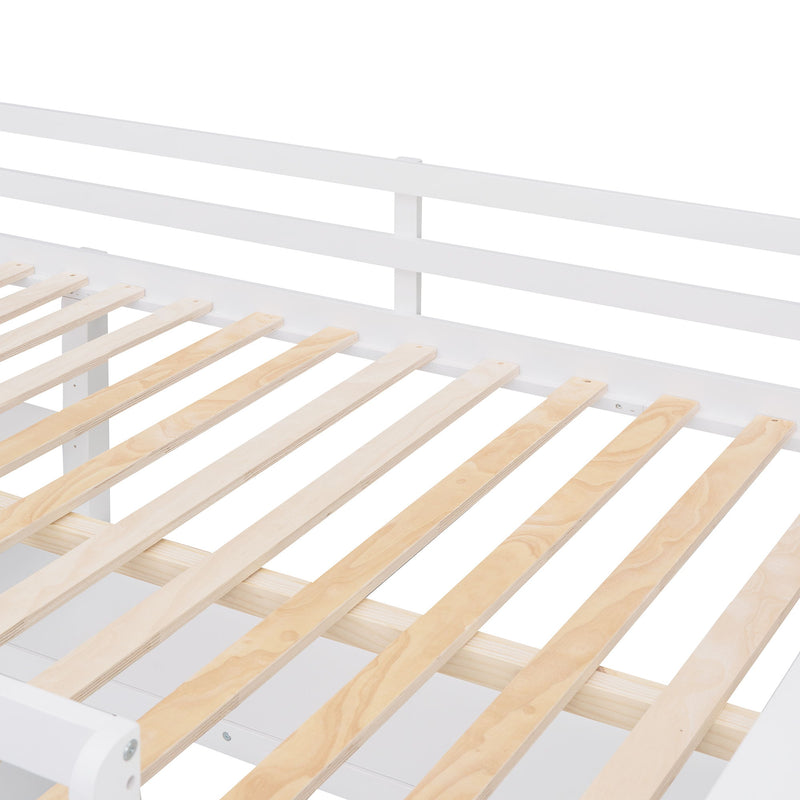 Loft Bed With Drawers With Desk And Shelves