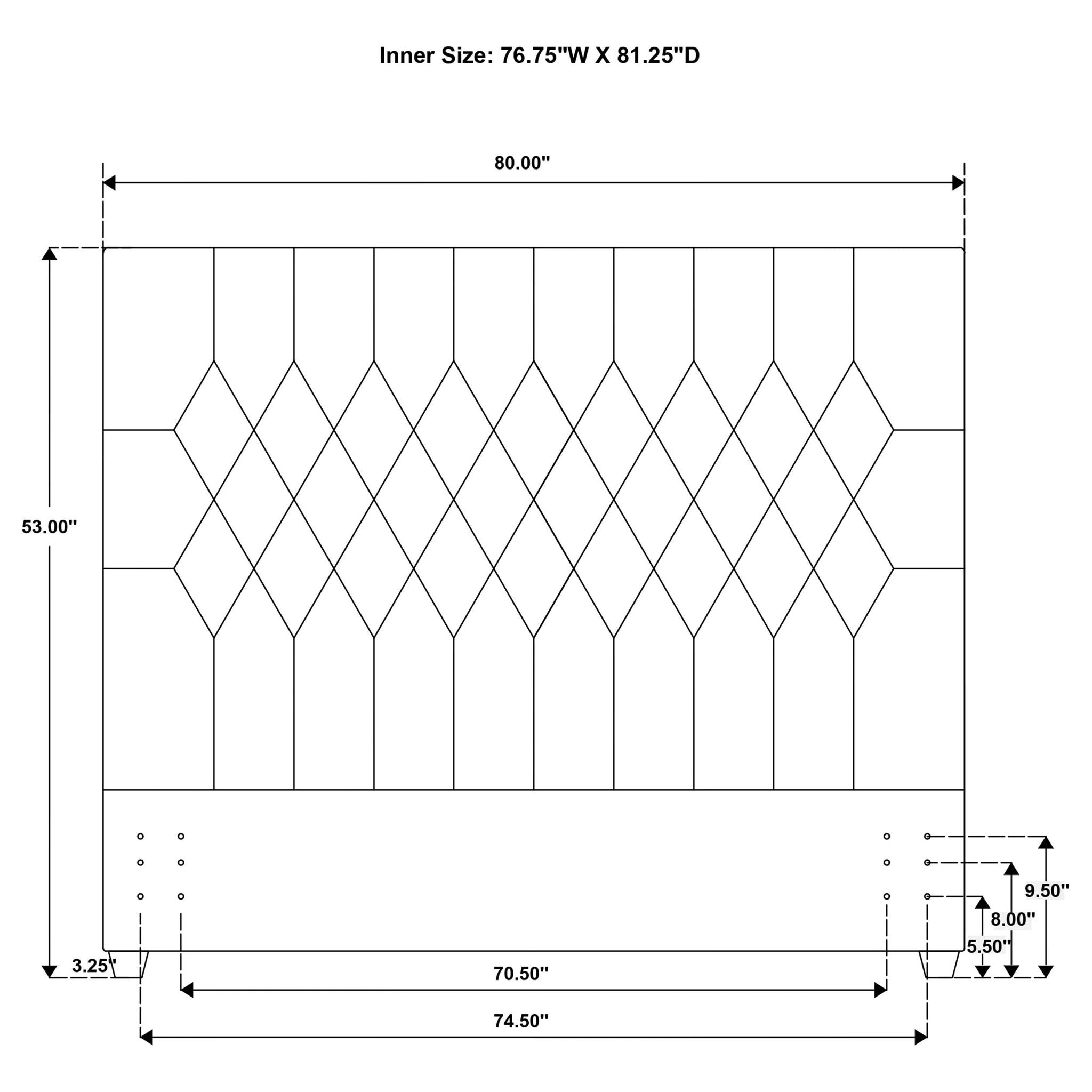 Chloe Upholstered Eastern King Panel Headboard Oatmeal
