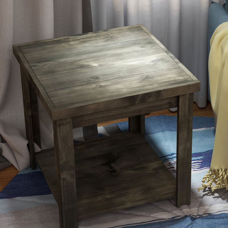 Joshua Creek - 24" Side Table - Barnwood