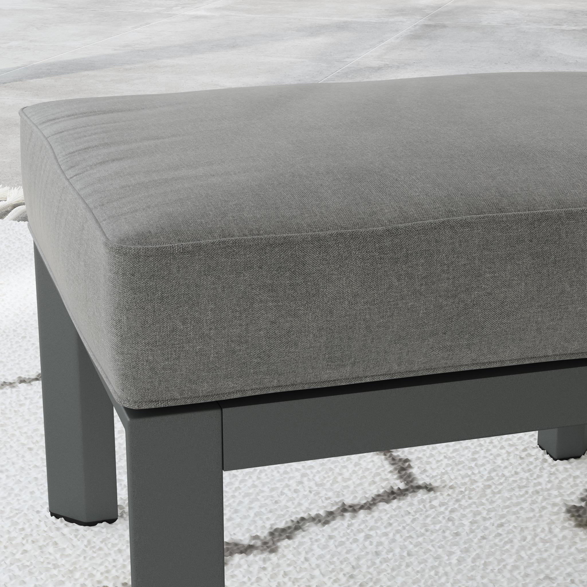 Grayton - Ottoman - Dark Gray