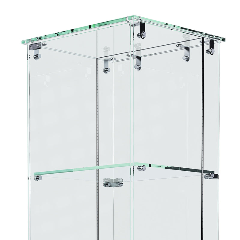 Premium 5 Tier Glass Display Case With 5 Dynamic LED Modes