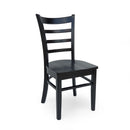 Farmhouse Style Dining Chair Set With Traditional Ladder Back Design