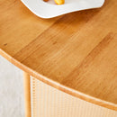 Chinese Countryside Retro Solid Wood Round Table, Simple Modern Imitation Rattan Table - Wood