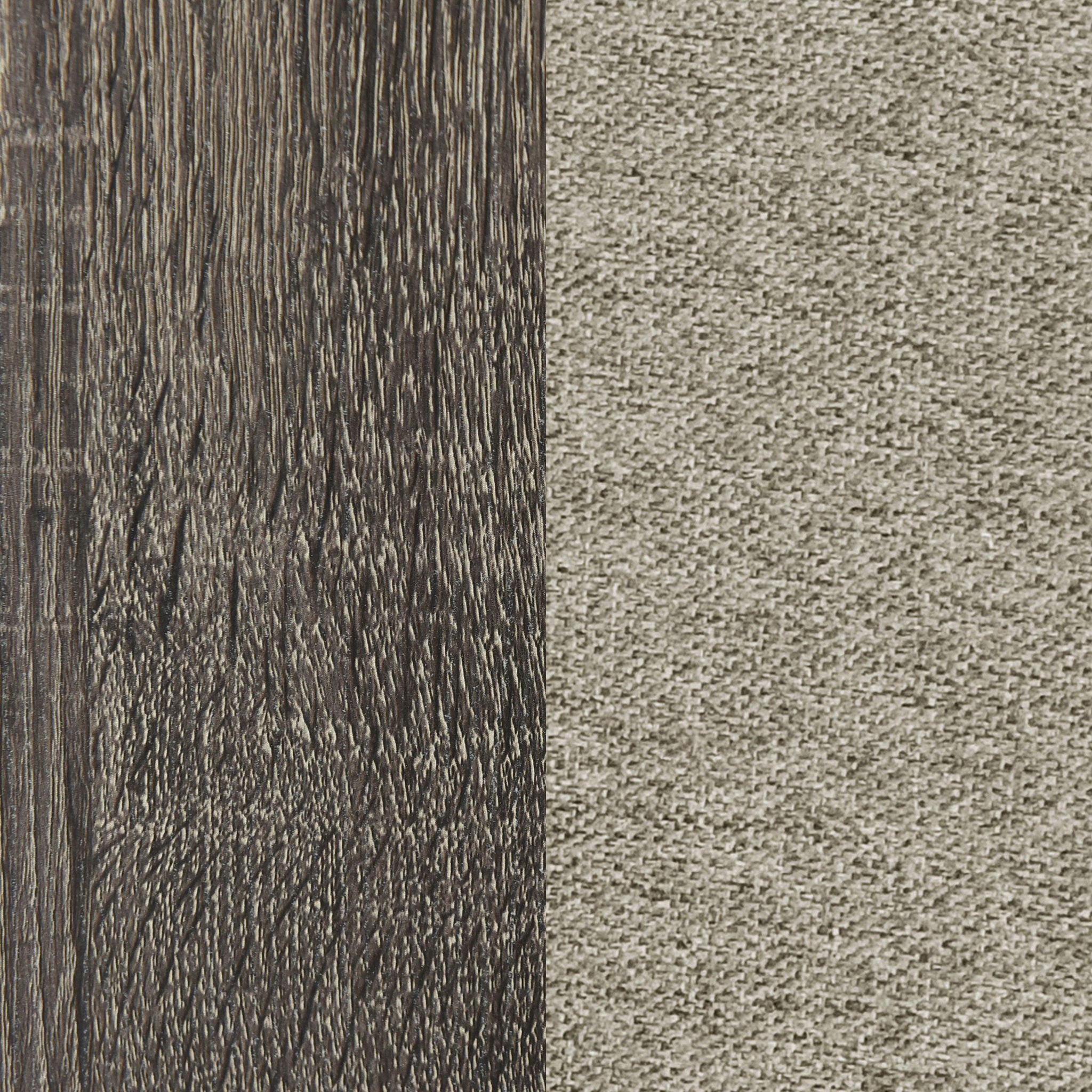 Wright 52-inch Upholstered Queen Bed Brown Oak