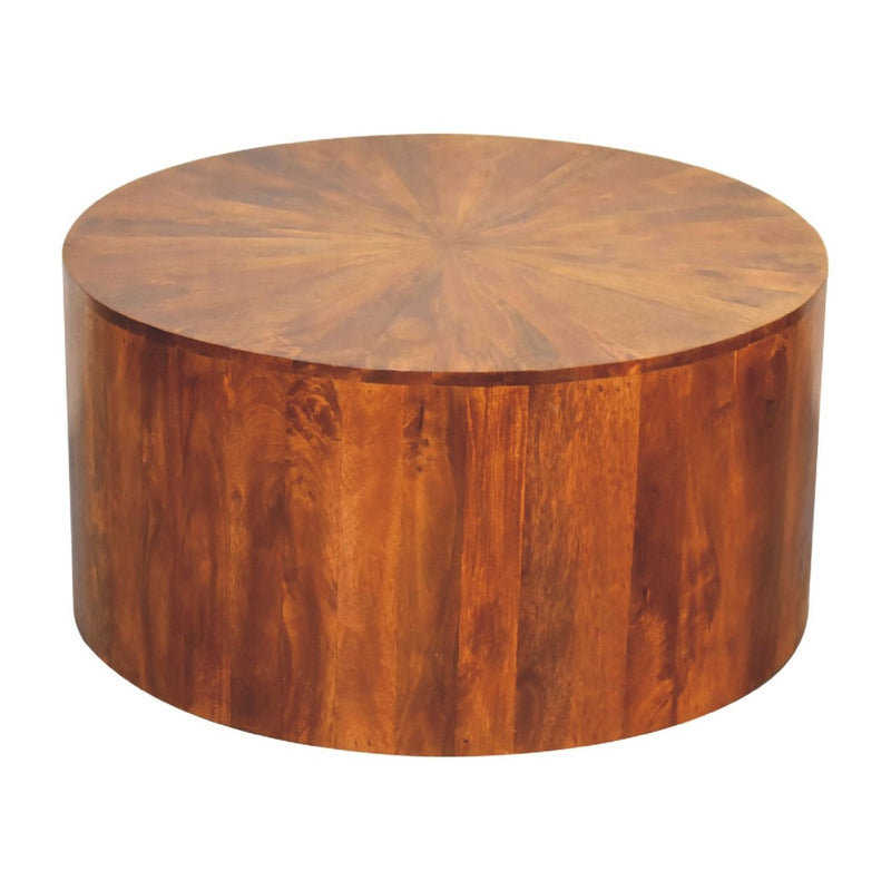 Round Coffee Table - Chestnut