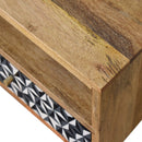 Mosaic Nightstand, 1 Drawer - Oak