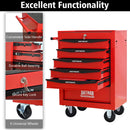 Rolling Metal Tool Chest With Drawers, Steel Storage Cabinet With Ball Bearing Slides