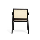 Chandigarh Farmhouse Style Cane Upholstered Dining Chairs (Set of 2)