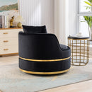 360 Degree Swivel Over Sized Upholstered Barrel Chair