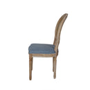 Elegant Dining Chair Set With Cane And Fabric Upholstery