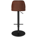 Edwin - Adjustable Swivel Bar Stool - Black