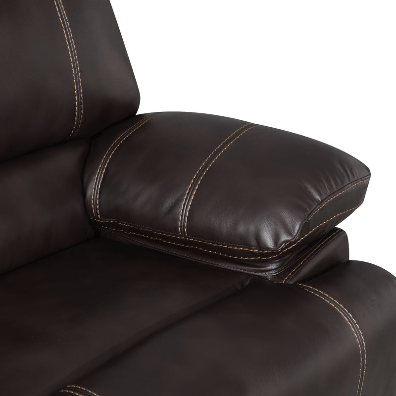 Recliner Chair Sofa Manual Reclining Home Seating Seats Movie Theater Chairs - Brown