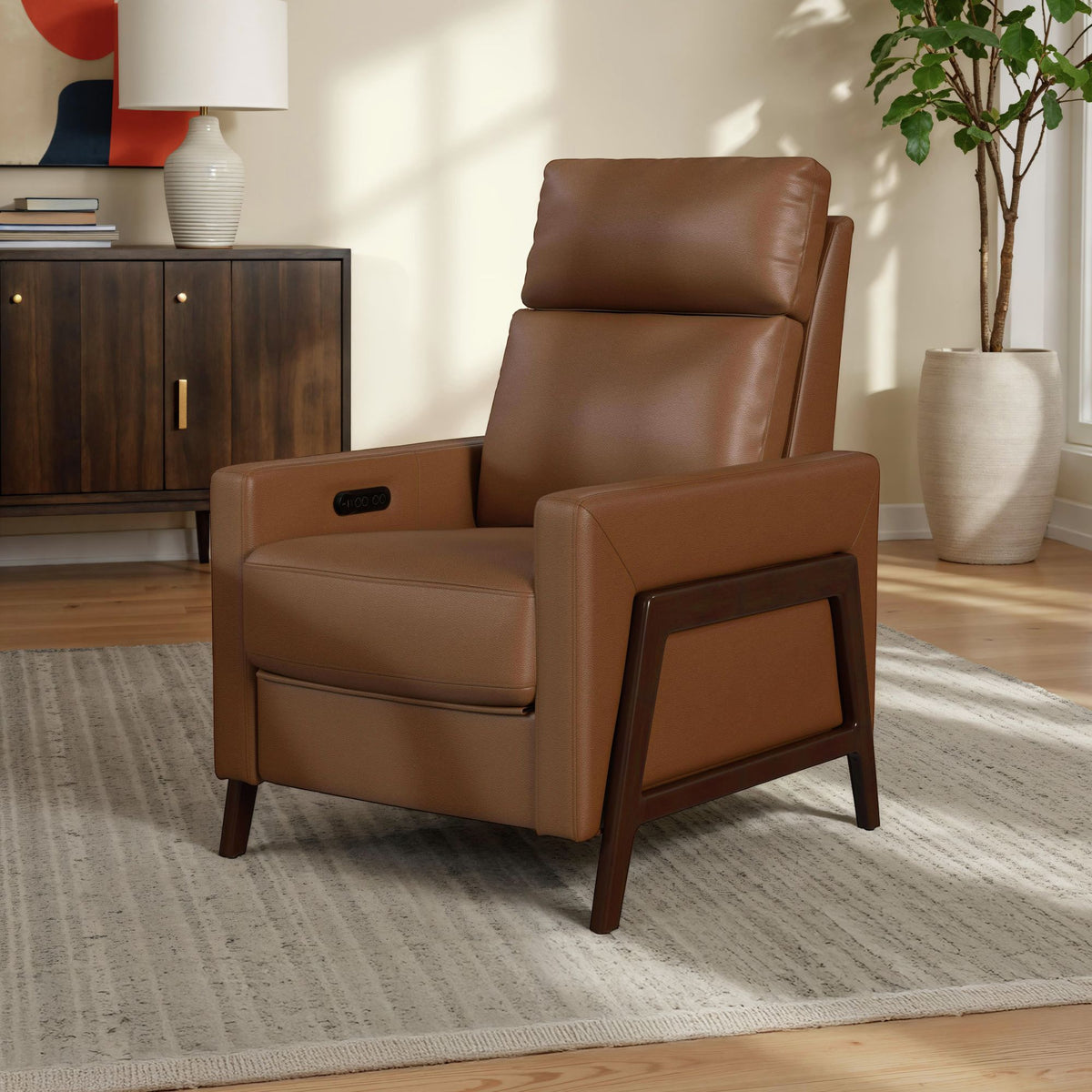 Tango P2 Recliner in Pebble Tan by Elements International, view 10