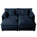 Modern Comfy Deep Seat Modular Sectional Sofa Cloud Couch With Ottoman