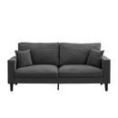 Modern Upholstered 2 Piece Sofa Set With 3 Seater And 2 Seater