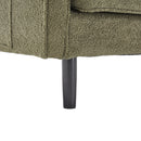 Mid Century Modern Loveseat Sofa With USB Ports, Removable Pillow Cover