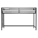 Adam - Junior Twin Loft Bunk - Black