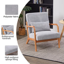 Accent Arm Chair With Pillow Upholstered