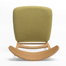 Mid Century Modern Dining Chair With Upholstered Seat And Wood Frame