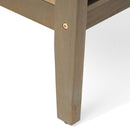 Peyton Club Chair Outdoor Seating Dark Gray Acacia Wood 32.25 X 28.00 X 31.25"