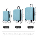 3 Piece Luggage Sets Lightweight Suitcase With Two Hooks, Spinner Wheels, Tsa Lock, Durable Hard Shell