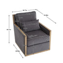 Comfy Accent Barrel Chair, 360 Degree Swivel