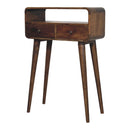 Solid Wood Curved Console Table