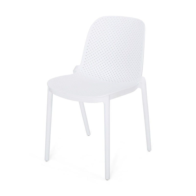 Outdoor Stacking Dining Side Chair (Set of 2)