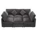 Sectional Sofa Modular U-Shaped With Ottoman & USB Ports