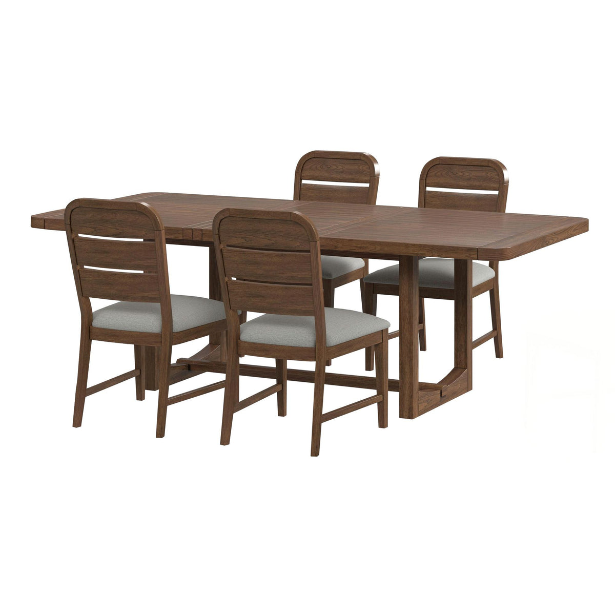 Glinda Standard Height Dining Set in Dark Brown by Elements International