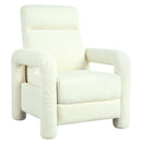 Push Back Recliner Armchair Upholstered Recliner Chair Single Sofa With Adjustable Backrest