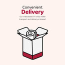 King Size Hybrid Plush Foam Mattress, Soft Polyester Knit Cover, Multi Layer Foam Mattress - White / Gray