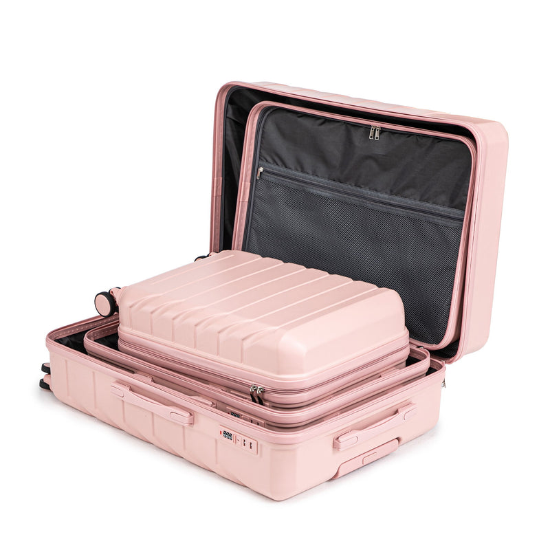 3 Pieces Set 20" / 24" / 28" Spinner Wheel Luggage With Combination Lock