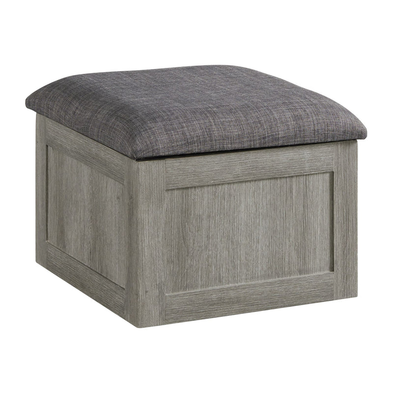 Uster - Coffee Table With Four Storage Stools - Grey