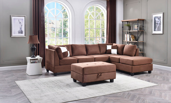 Malone - G632B-SC Sectional (3 Boxes) - Chocolate