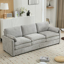 Cozy Upholstered 3 Seater Sofa Plush Cushion For Living Room