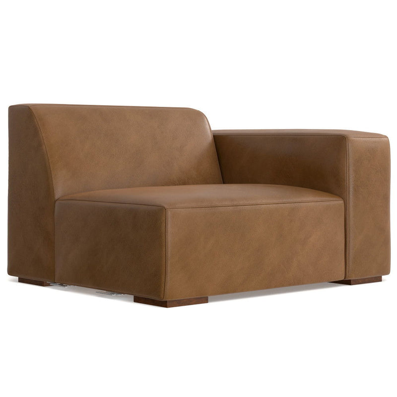 Rex - Right Arm Sofa Module - Brown