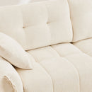 Ergonomic Single Seater Sofa With Ottoman, High Resilience Support Cushions