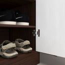 Freestanding Wooden Shoe Cabinet, 4 Tier Organizer With Drawer