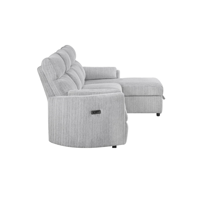 Sleeper Sofa With Storage Chaise - Grey
