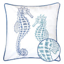 Seahorses Pillow Cover With Matching Back